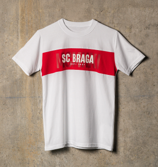 T-shirt Branca MCMXXI SC Braga – Frente