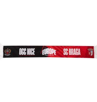 Cachecol Liga Europa 25/26 OGC Nice VS SC Braga