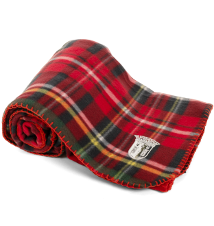 SC Braga Red Plaid Blanket