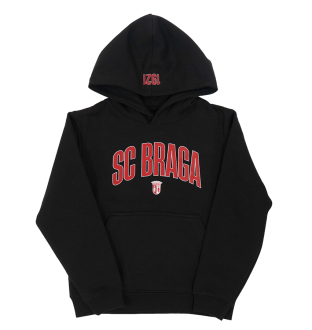 Hoodie Preto SC Braga – Criança