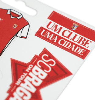 Pack de Autocolantes SC Braga2