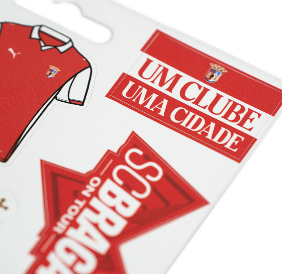 Pack de Autocolantes SC Braga2