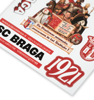 Pack de Autocolantes SC Braga3