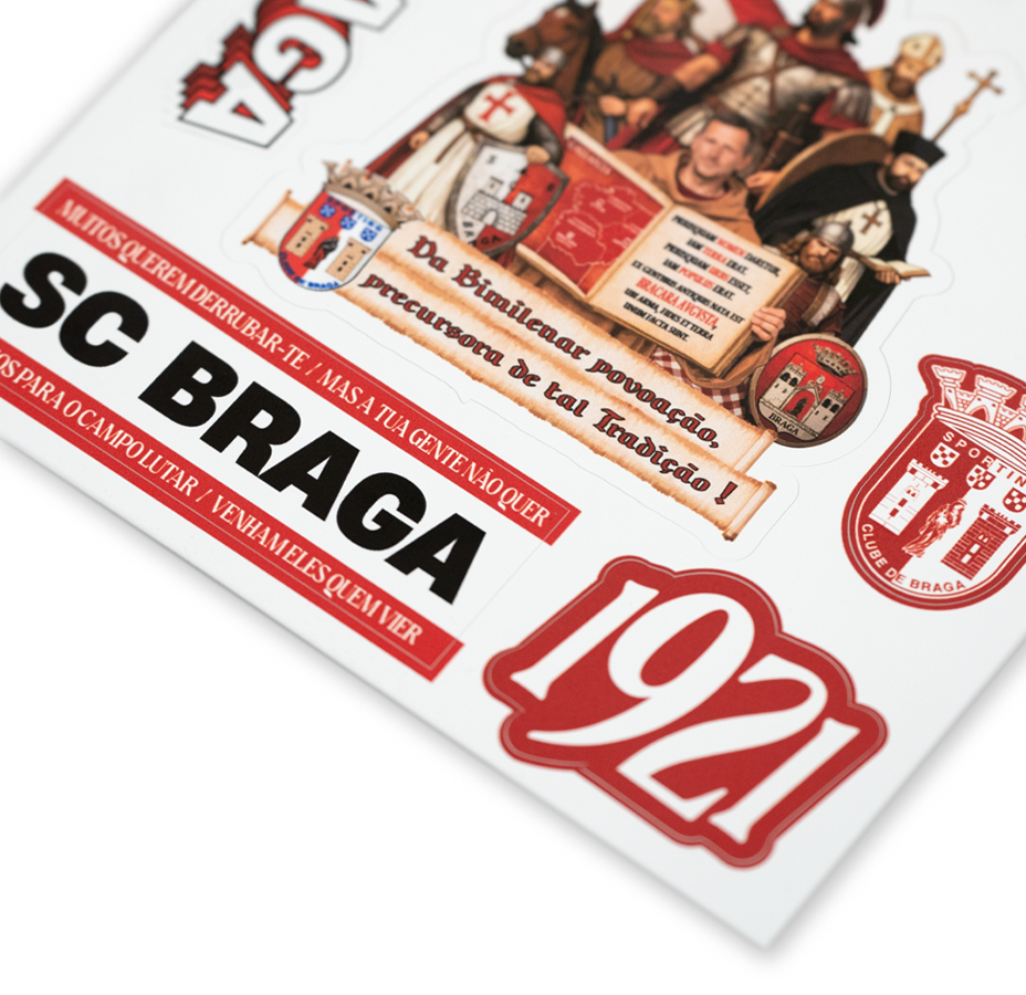 Pack de Autocolantes SC Braga3