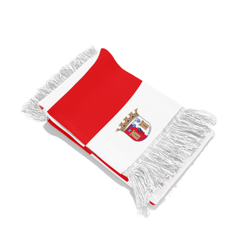 Cachecol Rsicas Vermelho e Branco2