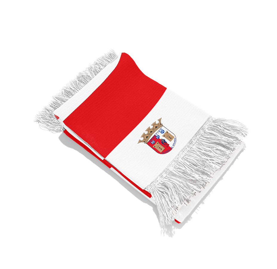 Cachecol Rsicas Vermelho e Branco2
