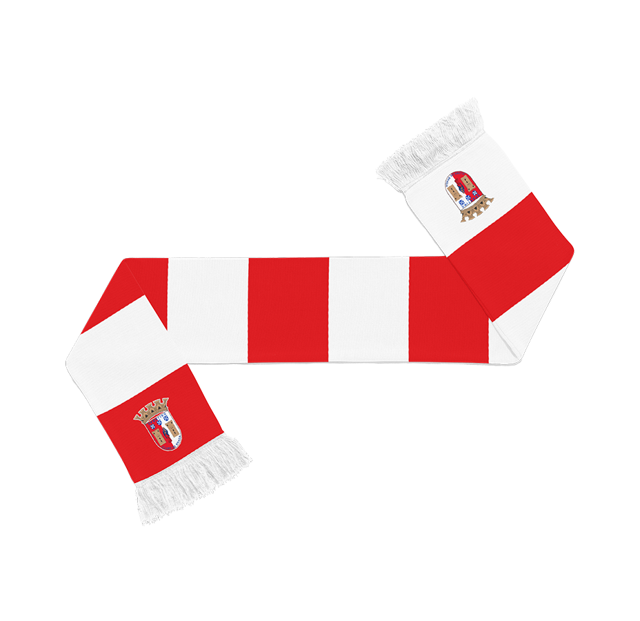 Cachecol Rsicas Vermelho e Branco3