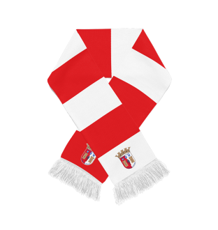 Cachecol Rsicas Vermelho e Branco5