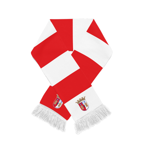 Cachecol Rsicas Vermelho e Branco5