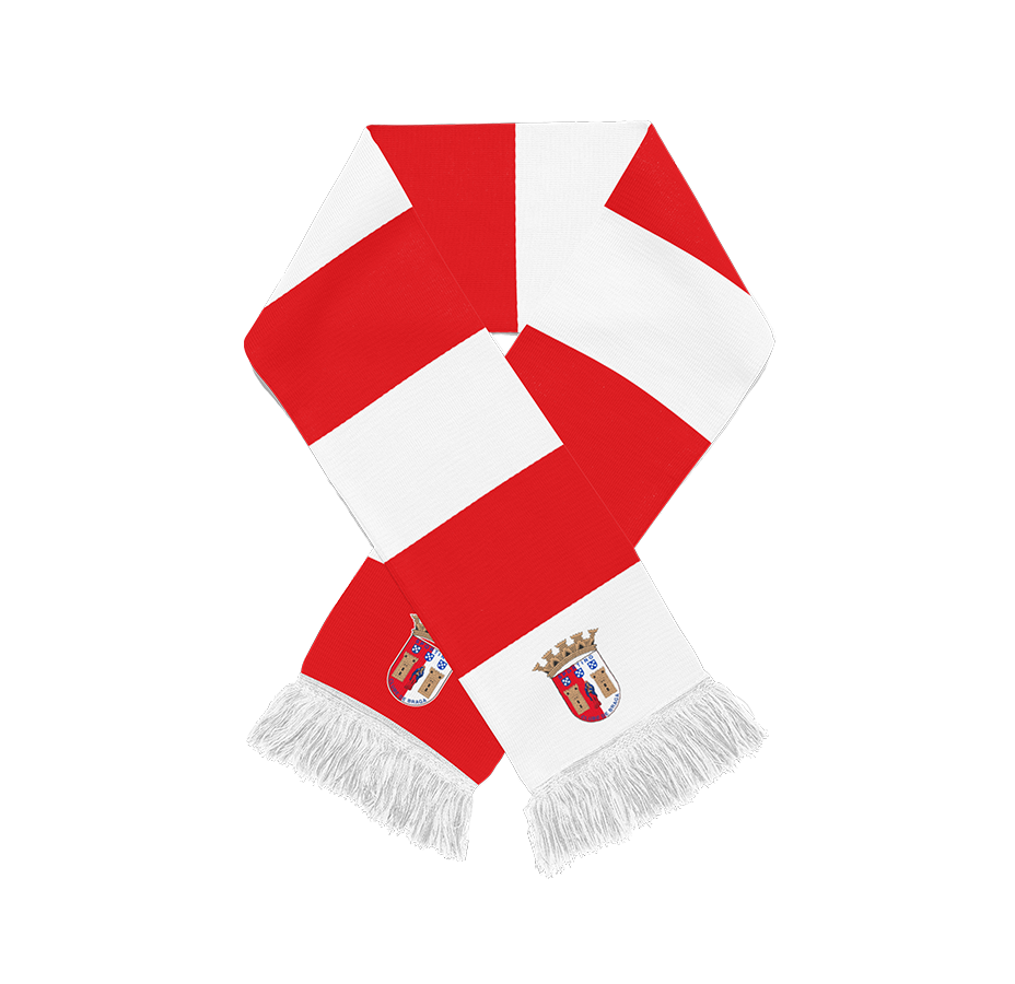 Cachecol Rsicas Vermelho e Branco5